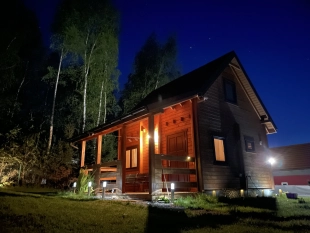 Domek z jacuzzi na działce budowlanej - Radzieje - zdjęcie 5