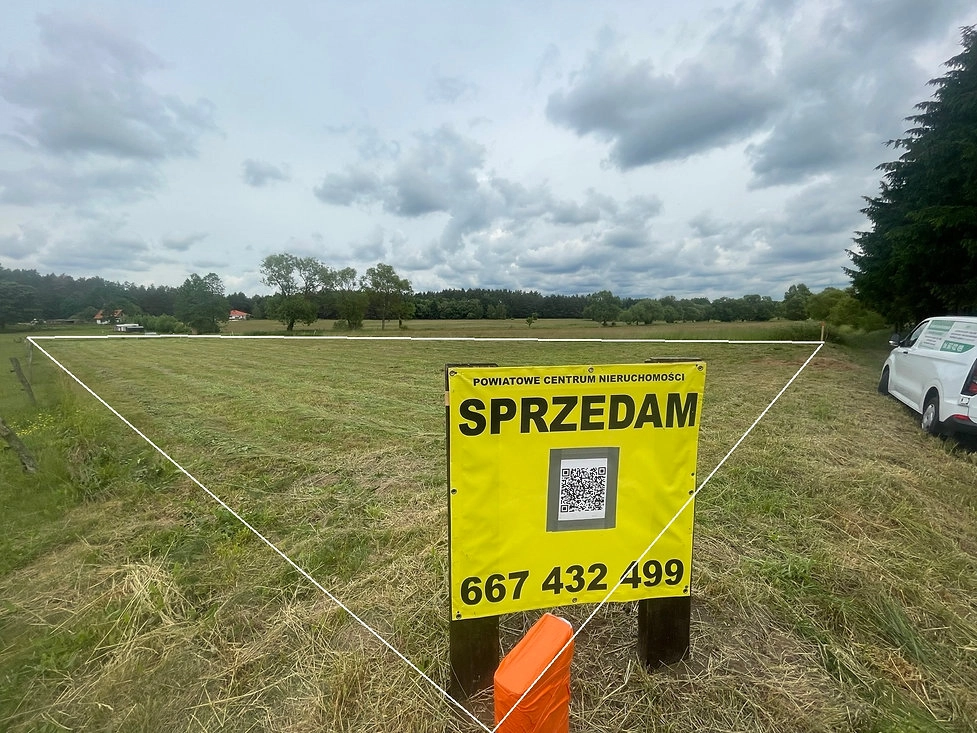 6km do J. Roś-Zabielne działka 3700 m²-warunki zabudowy dom jednorodzinny całoroczny