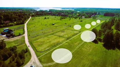 Pilchy -DZIAŁKI REKREACYJNE NAD JEZIOREM ROŚ warunki zabudowy budynek 66,75 m² pow zabudowy - zdjęcie 7