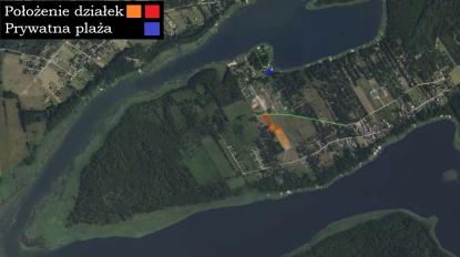 Pilchy -DZIAŁKI REKREACYJNE NAD JEZIOREM ROŚ warunki zabudowy budynek 66,75 m² pow zabudowy - zdjęcie 2