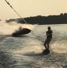 Holowanie za motorówką - zdjęcie 4