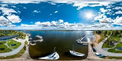 Jezioro Ryńskie, Port Bocianie Gniazdo, wiosna 2020