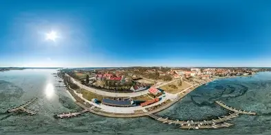 Ekomarina w Rynie, Ryn i jezioro Ryńskie na koniec zimy