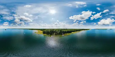 Stanica Wodna Kietlice i jezioro Mamry