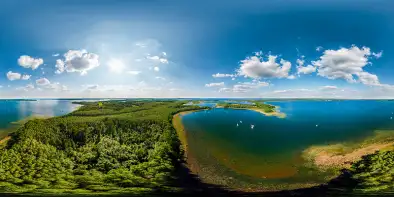 Most Sztynorcki od strony jeziora Dargin