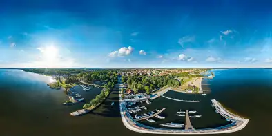 Wejście do kanału Łuczańskiego, jezioro Niegocin, Giżycko