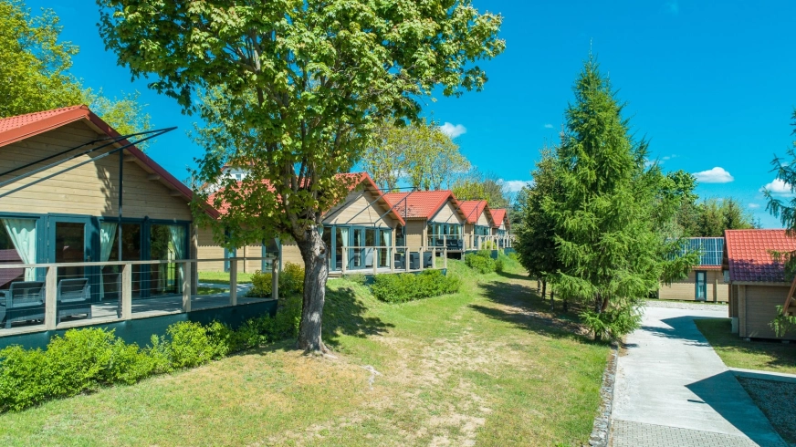 Domki w ośrodku PTTK Wilkasy, tylko 50 -100 metrów od portu