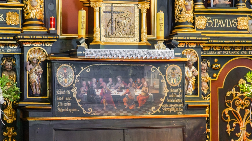 Kościół św. Apostołów Piotra i Pawła w Węgorzewie. Jeden z najcenniejszych zabytków sakralnych na Mazurach Północnych