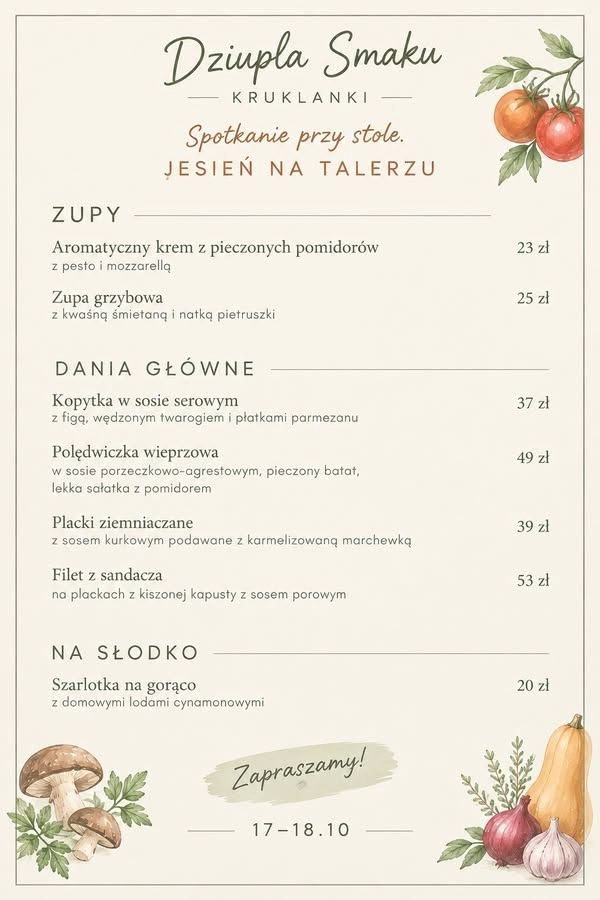 Dziuplowy Weekend Kominkowy - 17-18 października
