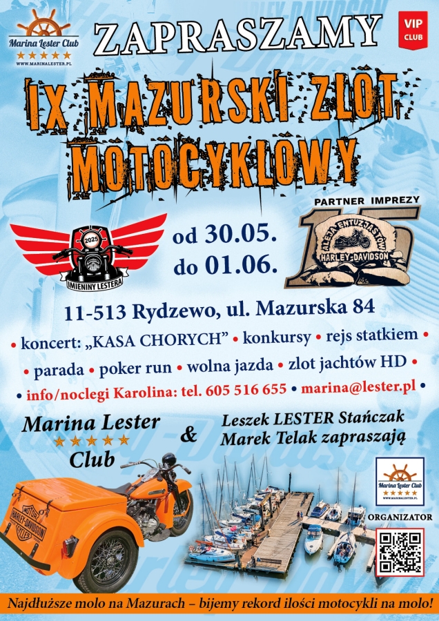 Przed nami IX Mazurski Zlot Motocyklowy – atrakcji nie zabraknie!