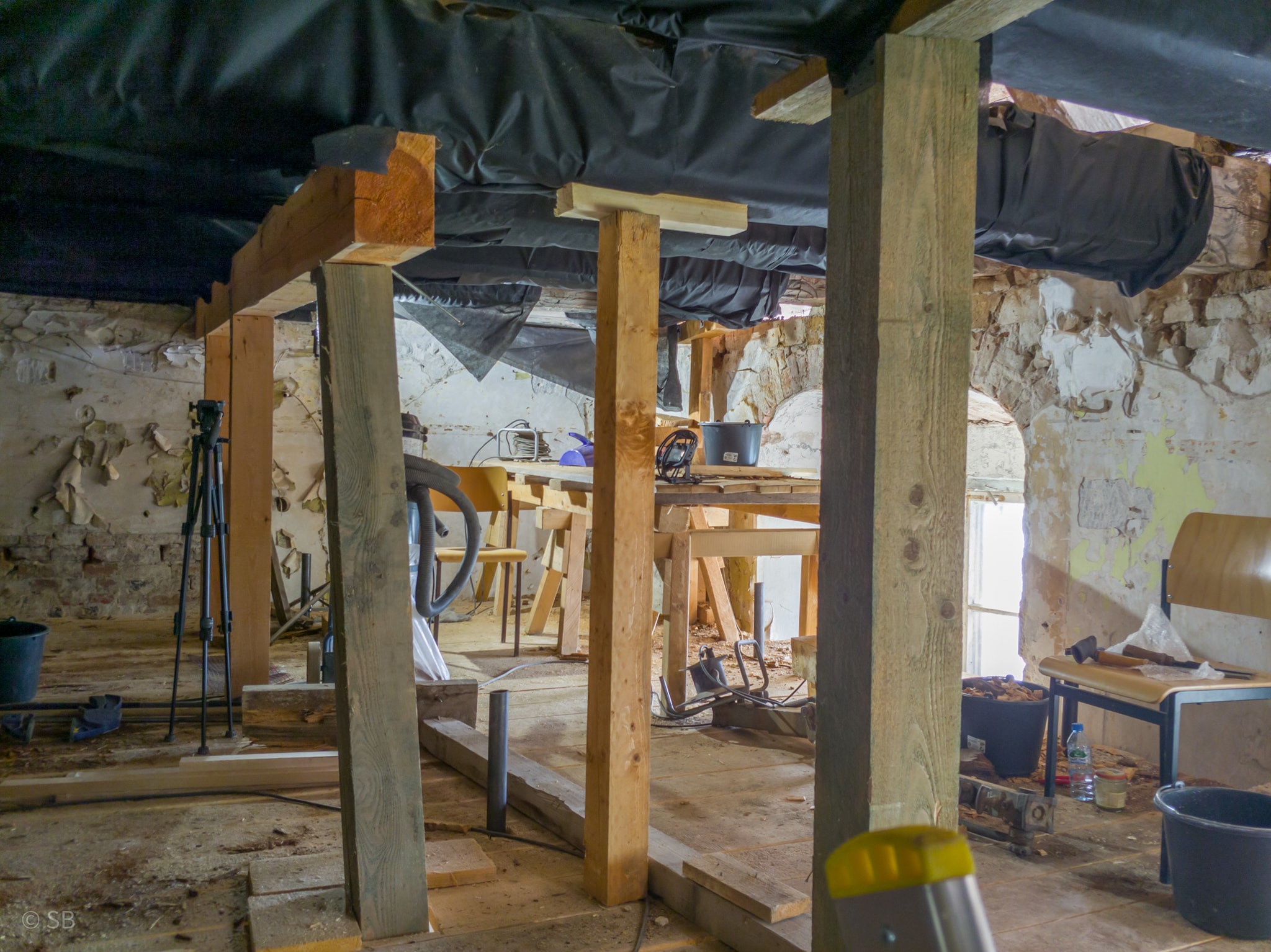 Prace renowacyjne pałacu w Sztynorcie nadal trwają