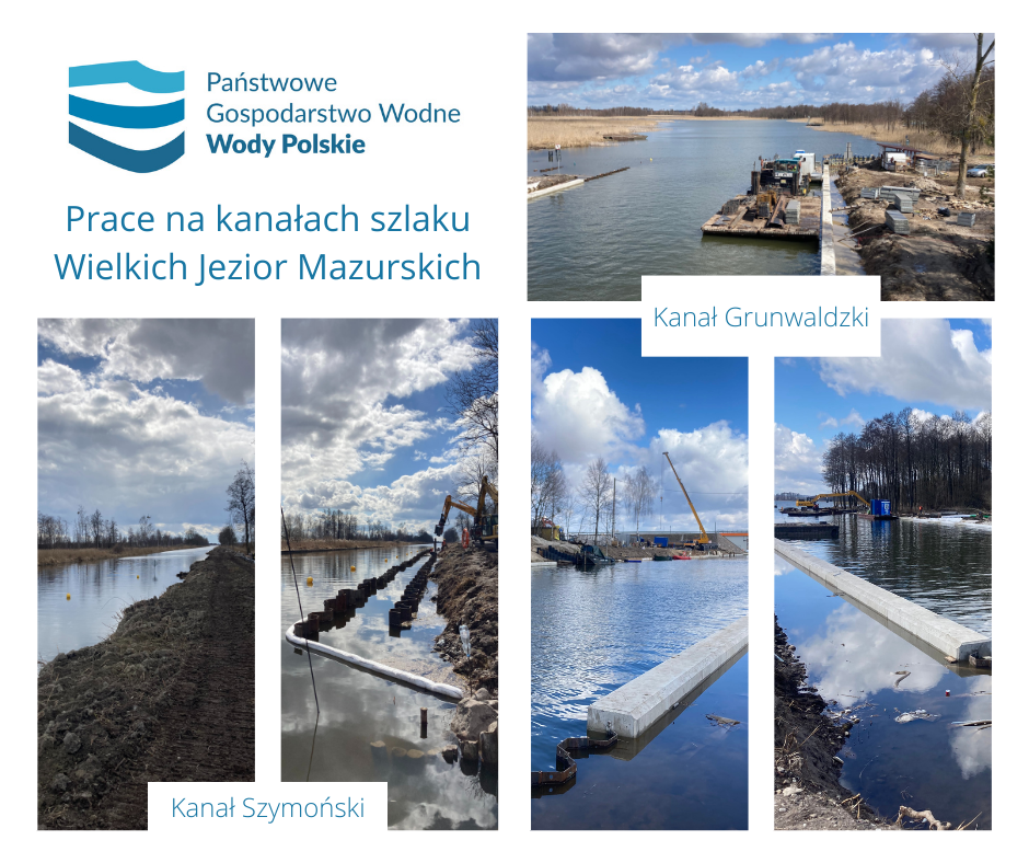 Trwają prace remontowe kanałów mazurskich
