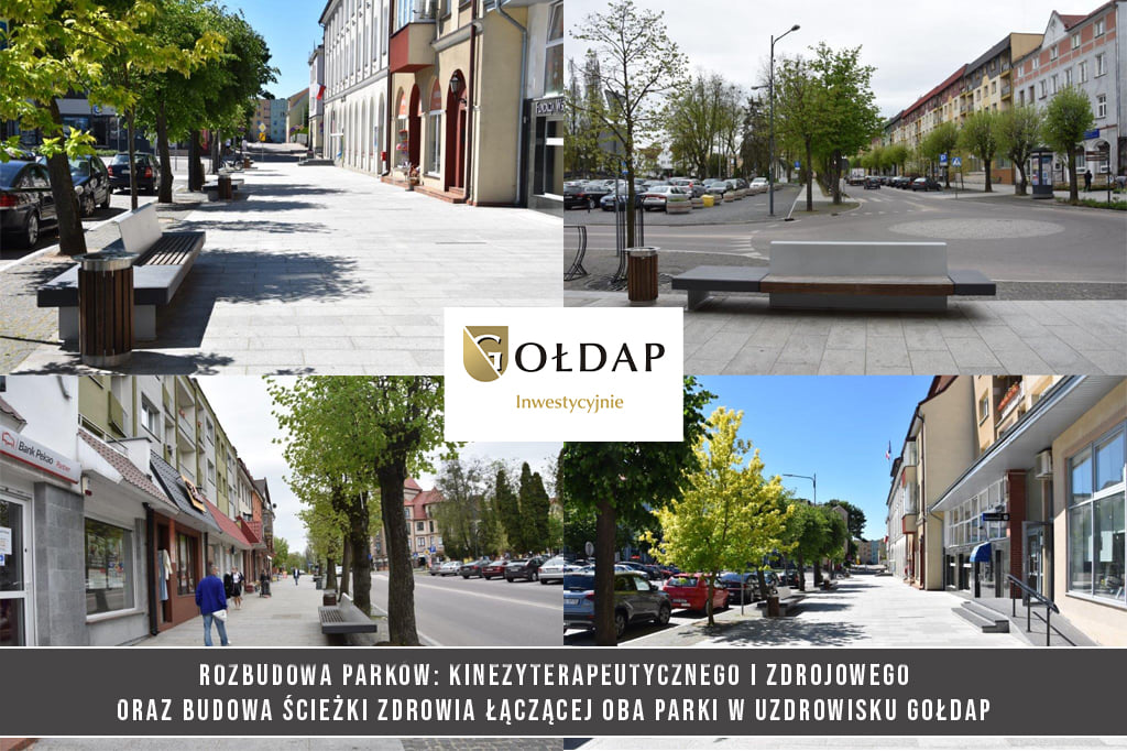 Centrum Gołdapi dzięki inwestycjom pięknieje