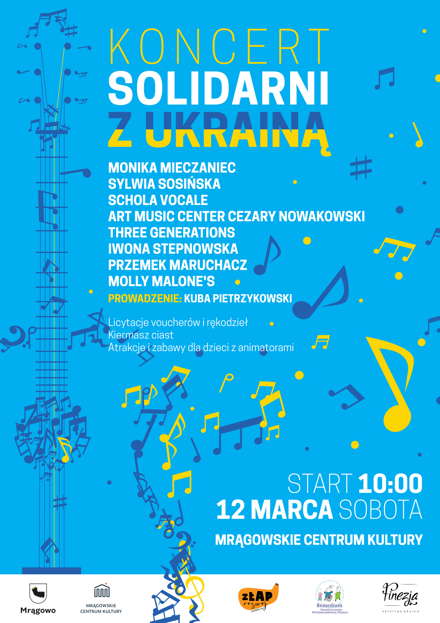 Koncert Solidarni z Ukrainą w Mrągowie
