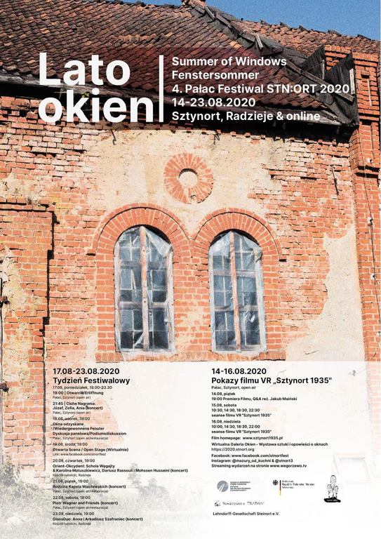 „Lato okien” - czwarta edycja festiwalu kultury przy pałacu w Sztynorcie