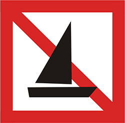 A. 15 - Zakaz ruchu statków żaglowych