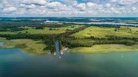 Jezioro Tałty z lotu ptaka