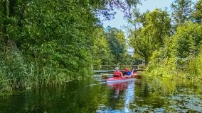 Spływ kajakowy - rzeka Łaźnia Struga - zdjęcie 9