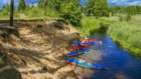 Spływ kajakowy - rzeka Łaźnia Struga - zdjęcie 8