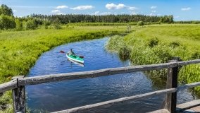 Spływ kajakowy - rzeka Orzysza - zdjęcie 12