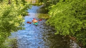 Spływ kajakowy - rzeka Orzysza - zdjęcie 11